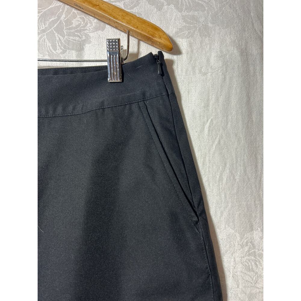 Adidas Skort 12 Black Climacool Pockets Side Zip Shorts Skirt Tennis Pickleball - Picture 2 of 12